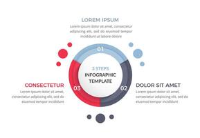 Circle Infographics - Three Elements vector