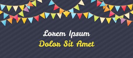 Background with Bunting vector