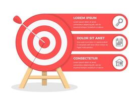 Target with 3 Elements for Text vector