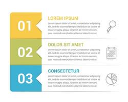 Infographic Template with 3 Steps vector