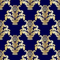 damask vintage baroque scroll ornament swirl. Retro floral leaf pattern border foliage antique acanthus calligraphy seamless pattern vector