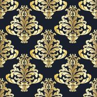 damask vintage baroque scroll ornament swirl. Retro floral leaf pattern border foliage antique acanthus calligraphy seamless pattern vector