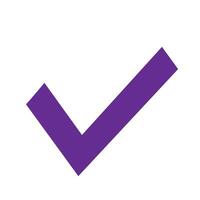 Checkmark icon, raster illustration on white background vector