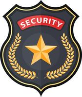 Security Badge Emblem vector