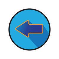 back icon illustration design template vector