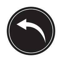 back icon illustration design template vector