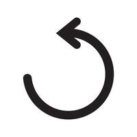 back icon illustration design template vector