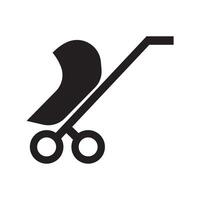 baby carriage icon illustration design template vector