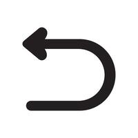 back icon illustration design template vector
