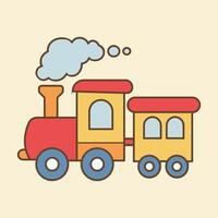 Train Flat Design clipart vector
