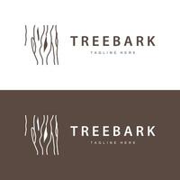 Wood logo design structure layers forest tree bark template vector