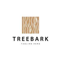 Wood logo design structure layers forest tree bark template vector