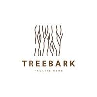 Wood logo design structure layers forest tree bark template vector