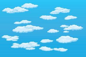Cloud sky scene background simple cloud illustration template design vector