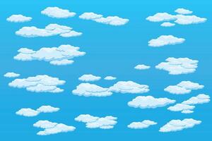 Cloud sky scene background simple cloud illustration template design vector