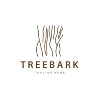 Wood logo design structure layers forest tree bark template vector
