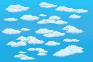 Cloud sky scene background simple cloud illustration template design vector