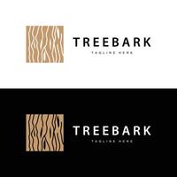 Wood logo design structure layers forest tree bark template vector