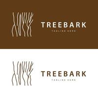 Wood logo design structure layers forest tree bark template vector