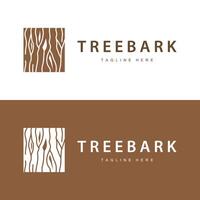 Wood logo design structure layers forest tree bark template vector