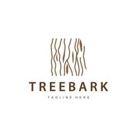 Wood logo design structure layers forest tree bark template vector