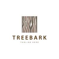 Wood logo design structure layers forest tree bark template vector