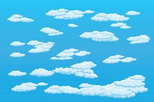 Cloud sky scene background simple cloud illustration template design vector