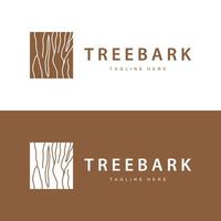 Wood logo design structure layers forest tree bark template vector
