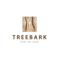 Wood logo design structure layers forest tree bark template vector