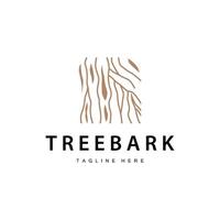 Wood logo design structure layers forest tree bark template vector