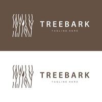 Wood logo design structure layers forest tree bark template vector