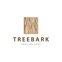 Wood logo design structure layers forest tree bark template vector