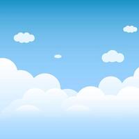 clouds with blue sky background vector