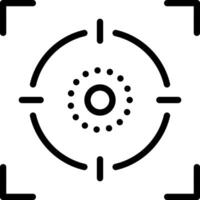 Black line icon for capture vector