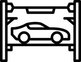 Black line icon for maintenance vector