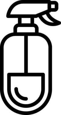 Black line icon for antiseptic
