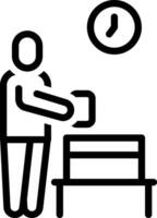 Black line icon for donor vector