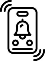 Black line icon for ring vector