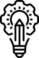 Black line icon for initiative vector