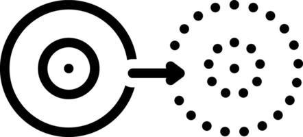 Black line icon for reflect vector