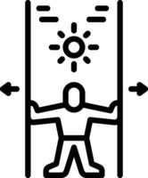 Black line icon for possible vector