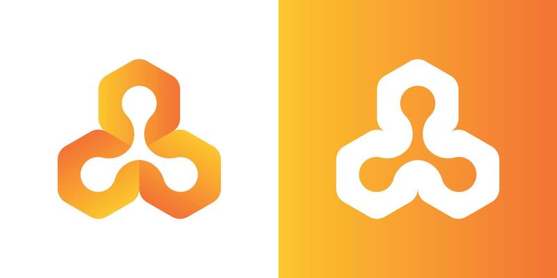 Honeycomb logo design template. Premium