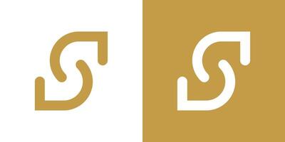 Letter S logo design with creative concept. Premium vector