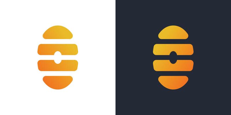 Honeycomb logo design template. Premium