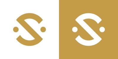 Letter S logo design with creative concept. Premium vector