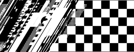 abstract racing background with checkboard and lines vector