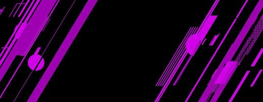 abstract modern black and purple background with geometric shape vector