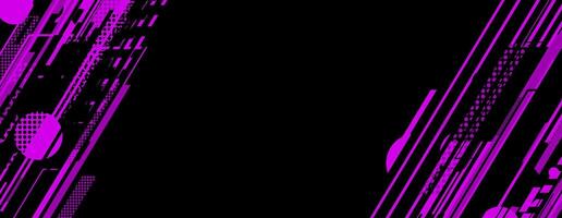 abstract modern black and purple background with geometric shape vector