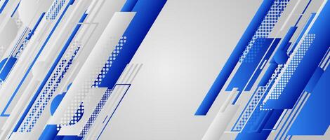 abstract blue tech background with gradient lines. illustration vector
