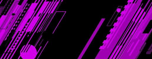 abstract modern black and purple background with geometric shape vector
